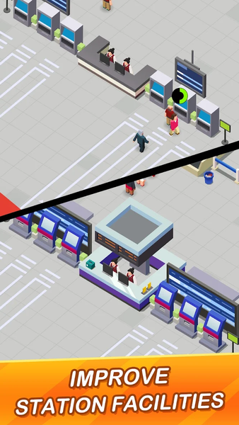 Idle Train Empire - Idle Games - Gameplay image of android game