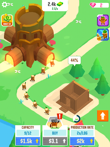 Idle Tree City - Gameplay image of android game
