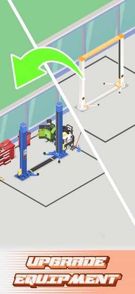 Idle Car Garage Simulator Game - Gameplay image of android game