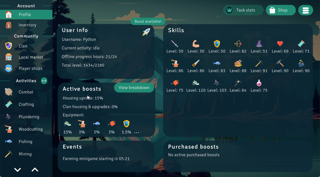 Idle Clans - MMORPG - عکس بازی موبایلی اندروید