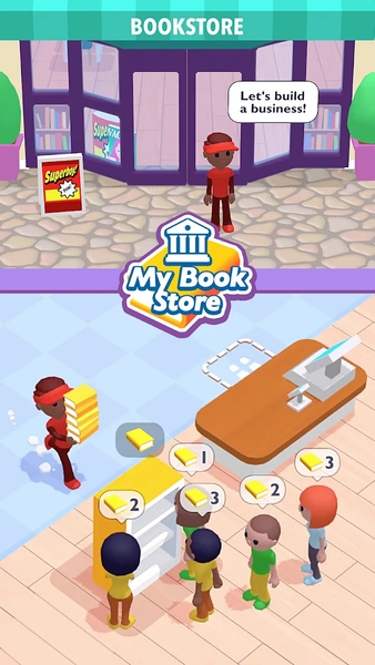 My Book Store: Idle Tycoon - Gameplay image of android game