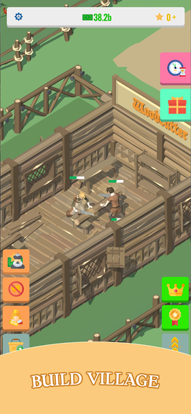 Idle Medieval Village: 3d Tyco - Gameplay image of android game