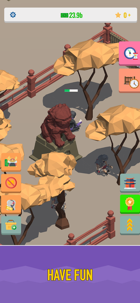 Idle Samurai 3d: Ninja Tycoon - Gameplay image of android game