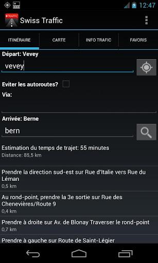 Swiss Traffic - Image screenshot of android app