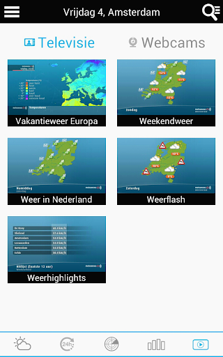 Weather for the Netherlands - Image screenshot of android app