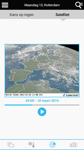 Weather for the Netherlands - Image screenshot of android app