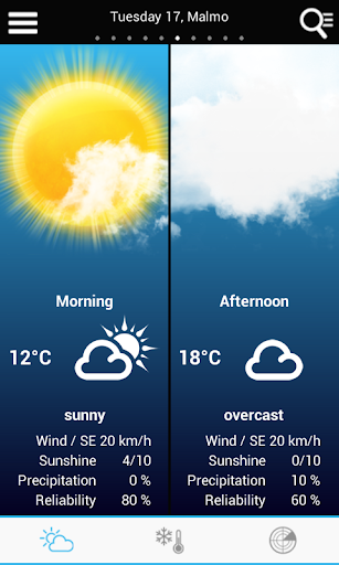 Weather for Sweden - Image screenshot of android app