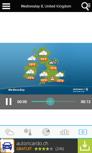 UK Weather forecast - Image screenshot of android app