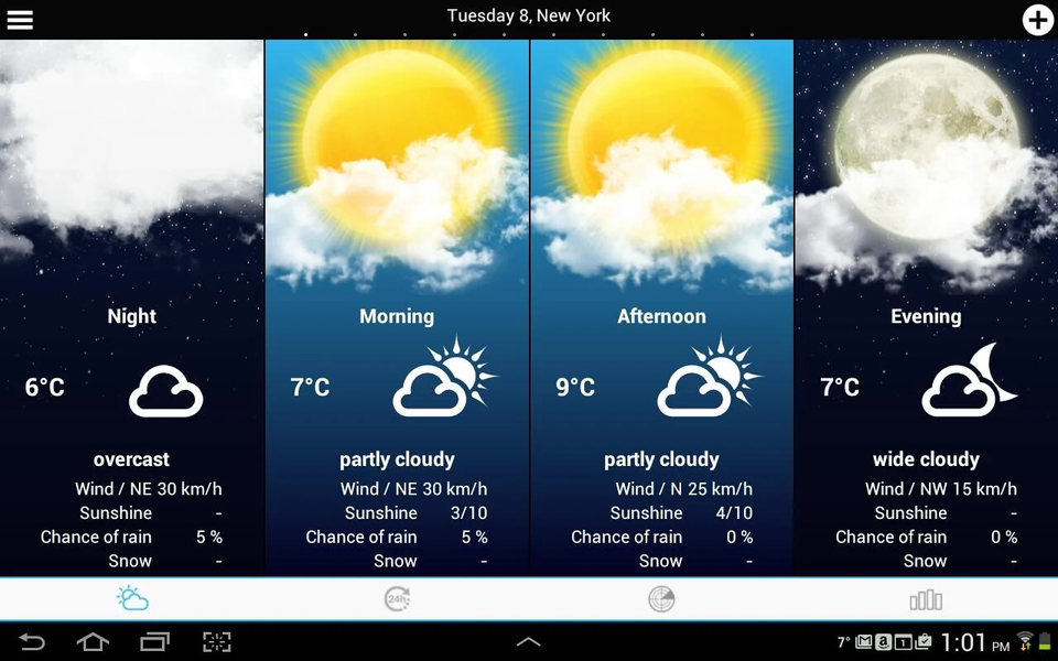 USA Weather forecast - عکس برنامه موبایلی اندروید