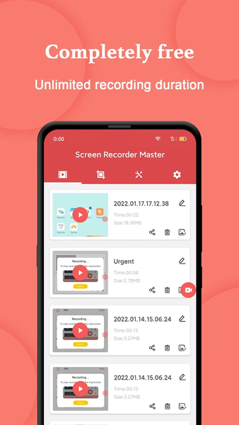 Screen Recorder With Audio - Image screenshot of android app