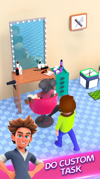 Salon Tycoon Idle Spa Game - Gameplay image of android game