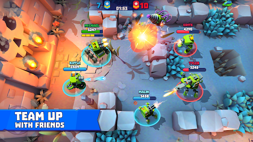 Tanks a Lot - 3v3 Battle Arena - Gameplay image of android game