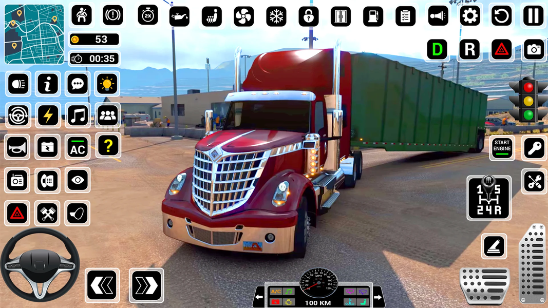 US Truck Driving Cargo Game ۳D - عکس بازی موبایلی اندروید