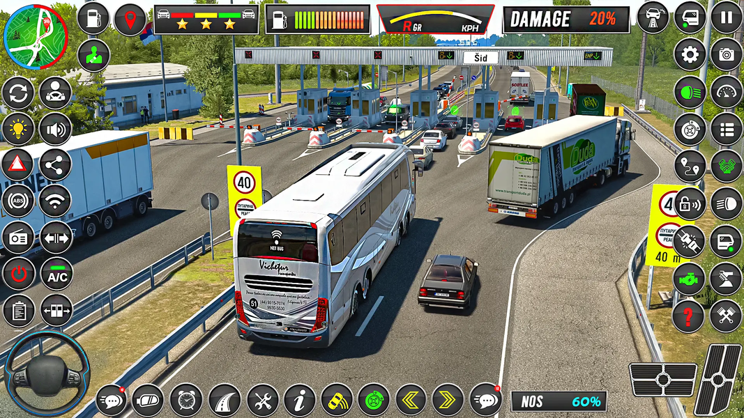 Bus Driving Game ۳D US Bus Sim - عکس بازی موبایلی اندروید