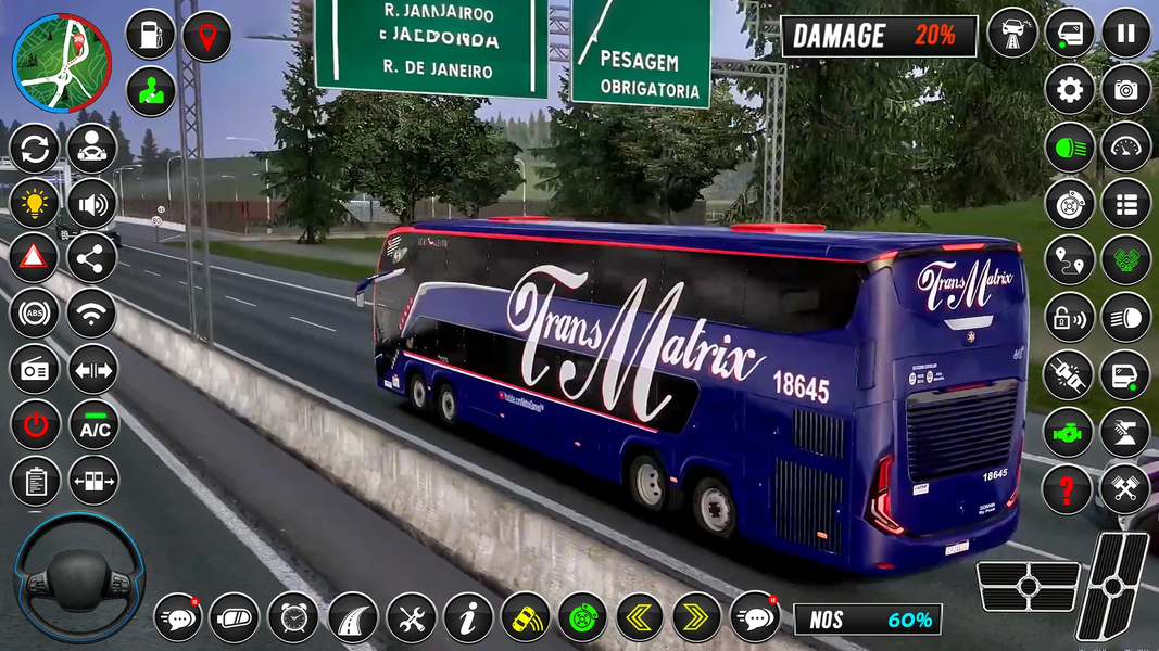 Bus Driving Game ۳D US Bus Sim - عکس بازی موبایلی اندروید