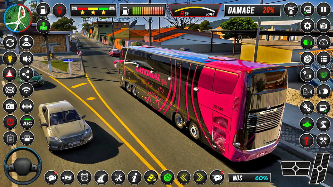 Bus Driving Game ۳D US Bus Sim - عکس بازی موبایلی اندروید