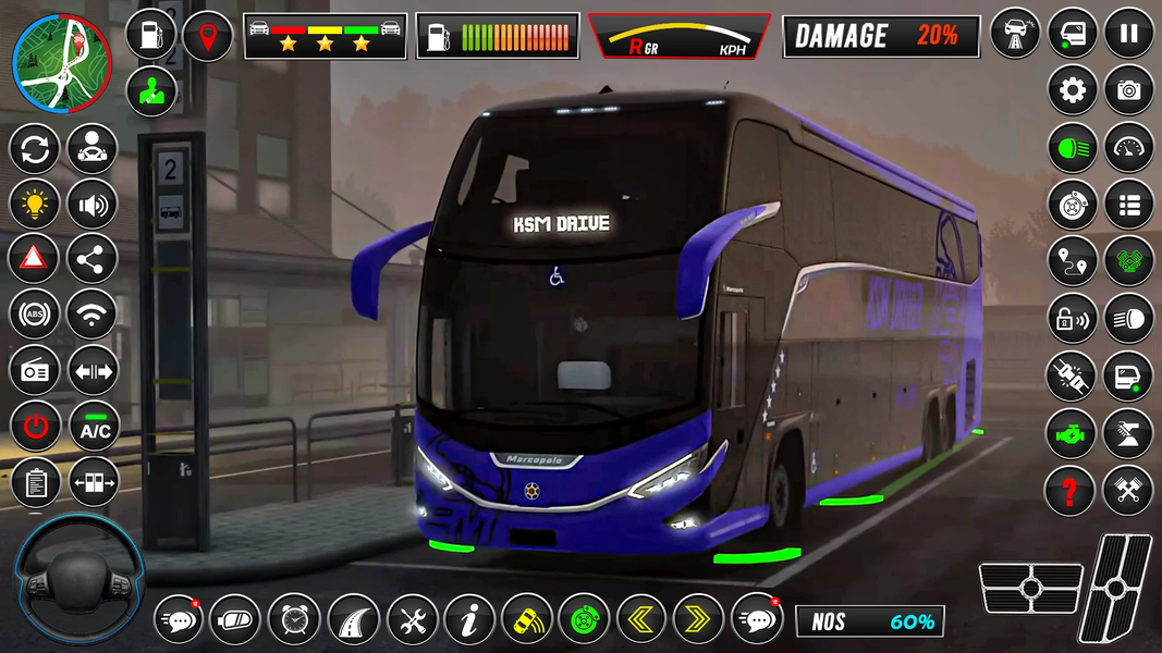 Bus Driving Game ۳D US Bus Sim - عکس بازی موبایلی اندروید
