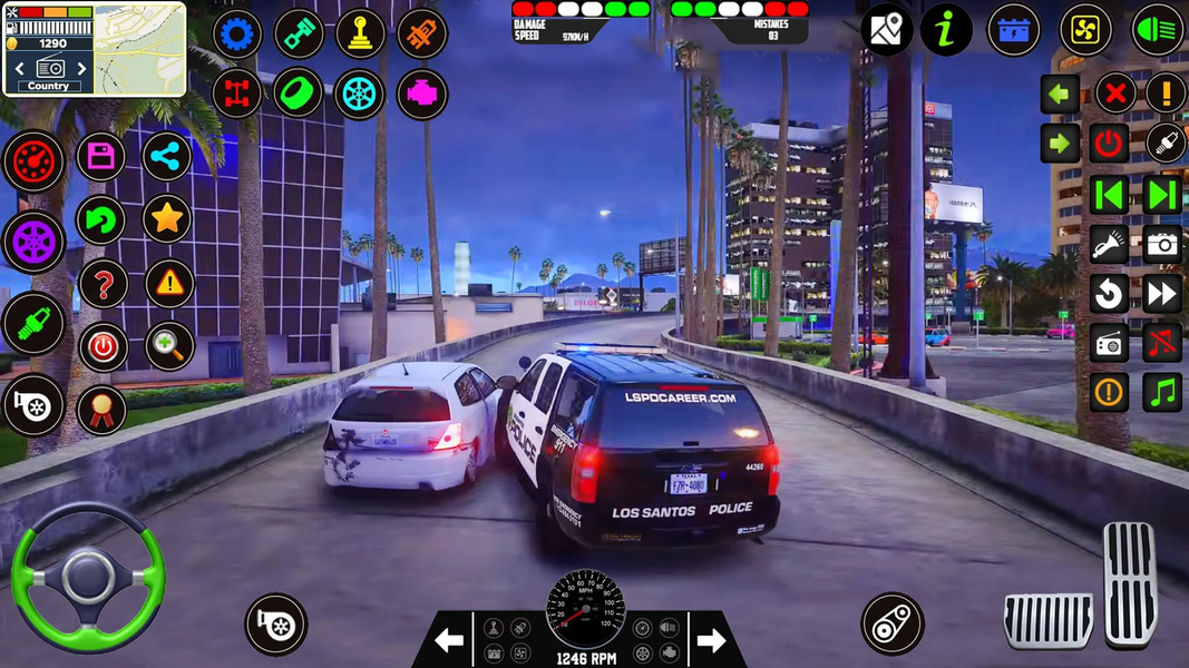 Police Car Sim Cop Game 2025 - Gameplay image of android game