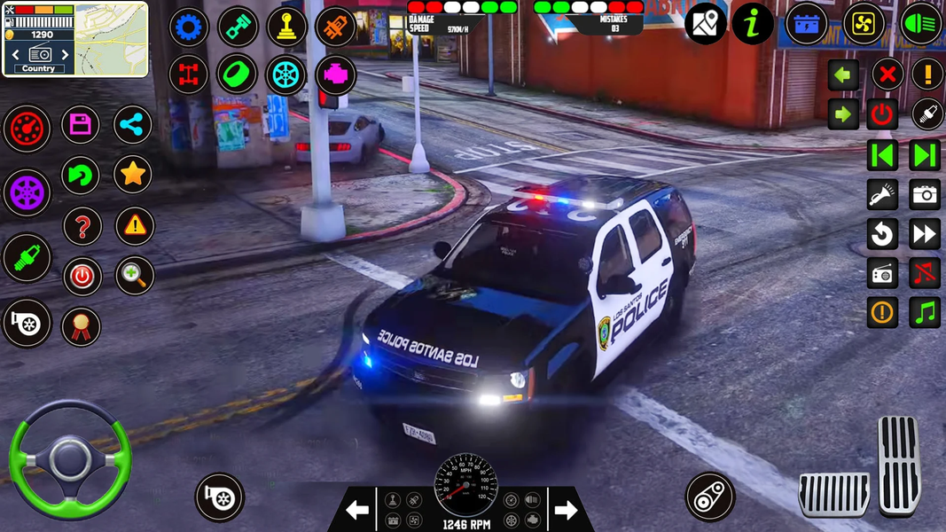 Police Car Sim Cop Game 2025 - Gameplay image of android game