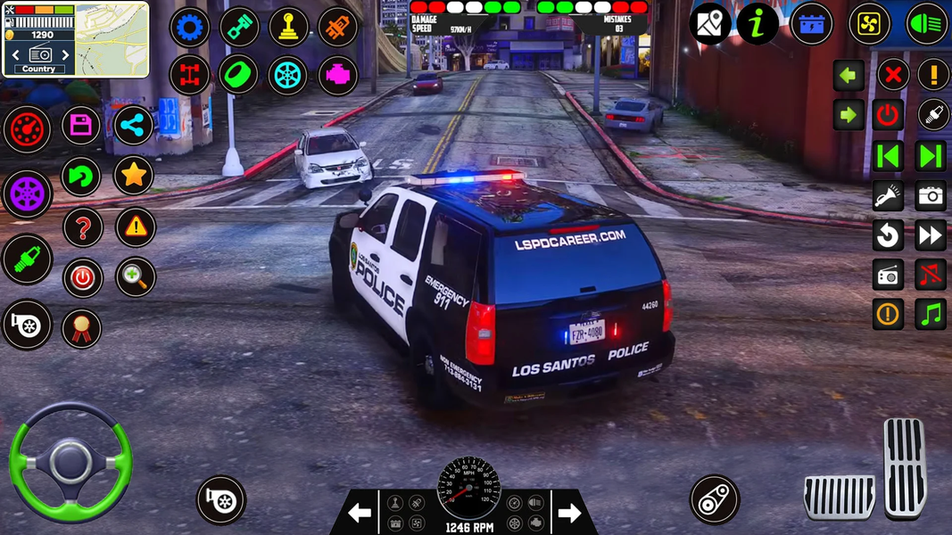 Police Car Sim Cop Game 2025 - Gameplay image of android game