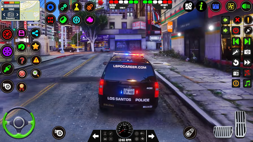 Police Car Sim Cop Game 2025 - Gameplay image of android game