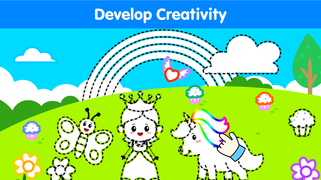 Kids Drawing & Coloring Book - عکس برنامه موبایلی اندروید