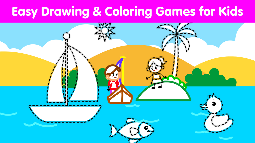 Kids Drawing & Coloring Book - عکس برنامه موبایلی اندروید