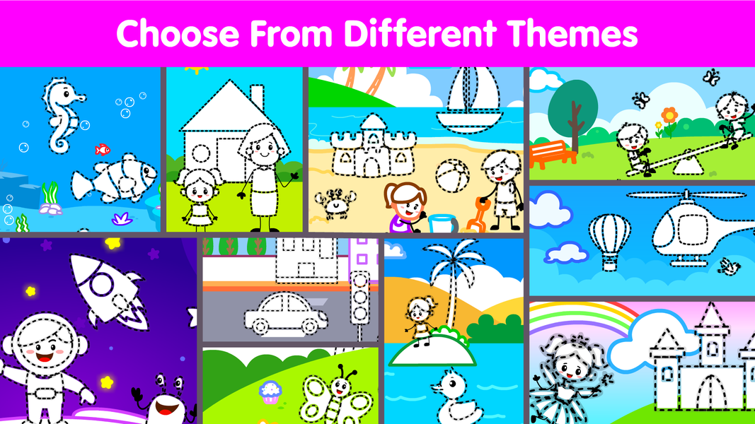 Kids Drawing & Coloring Book - عکس برنامه موبایلی اندروید