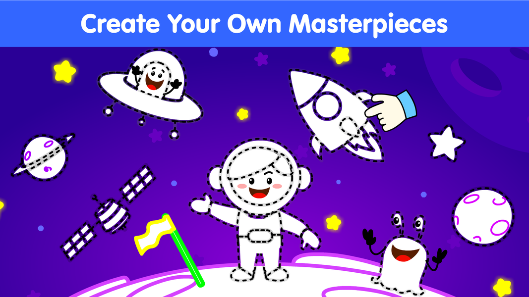 Kids Drawing & Coloring Book - عکس برنامه موبایلی اندروید