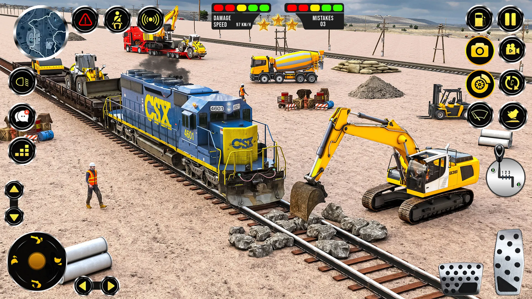 Real Construction Drive Game - Gameplay image of android game