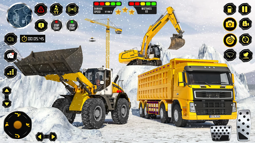 Real Construction Drive Game - Gameplay image of android game