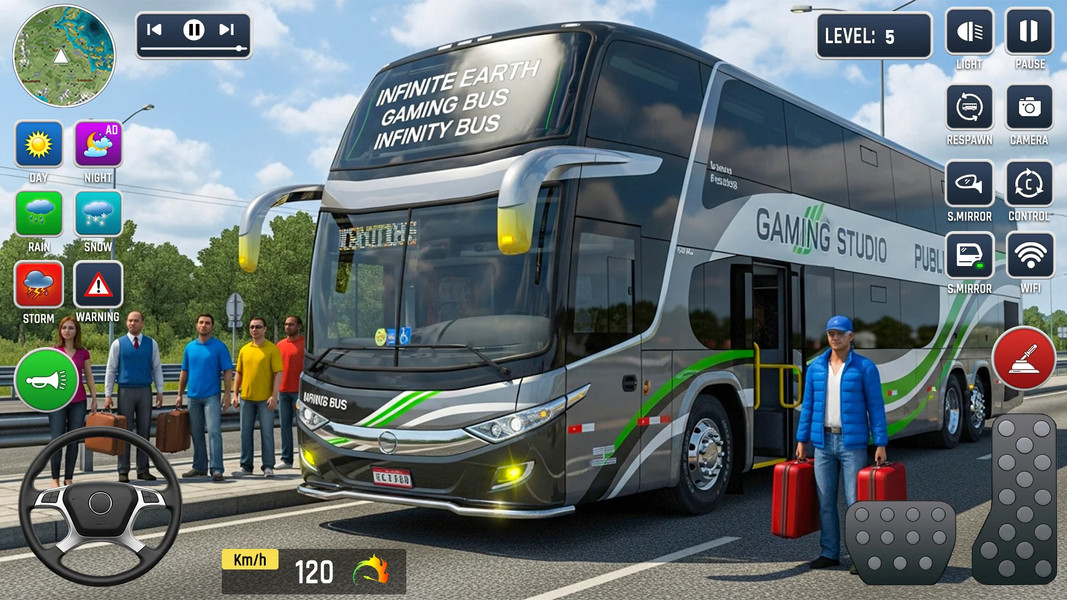 Real Bus Game Bus Driving - Gameplay image of android game