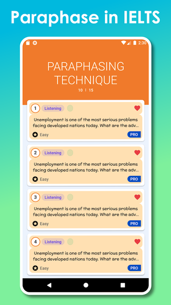 IELTS Listening - عکس برنامه موبایلی اندروید