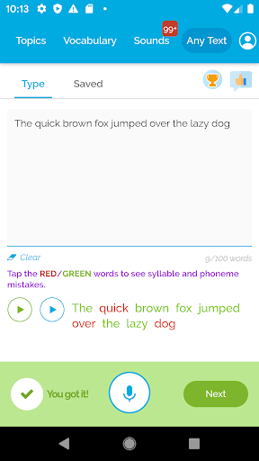 IELTSAce - Instant IELTS speak - عکس برنامه موبایلی اندروید