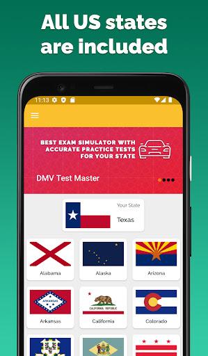 DMV Practice Test 2022 - عکس برنامه موبایلی اندروید