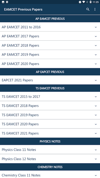 EAMCET Practice - Engineering - Image screenshot of android app