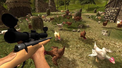 Chicken Gun Attack Shooter - Gameplay image of android game