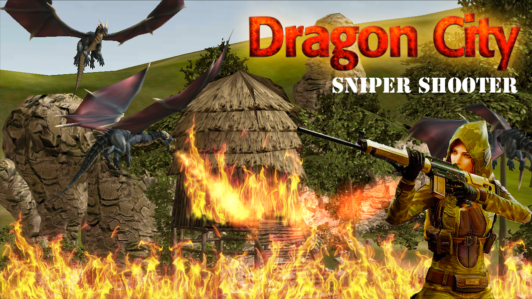 Dragon Sniper 3D Shooting Gun - Gameplay image of android game