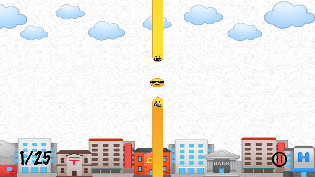 flappy emoji - Gameplay image of android game