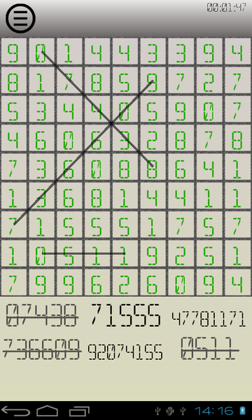 Numbers search - عکس برنامه موبایلی اندروید