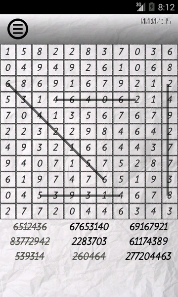 Numbers search - عکس برنامه موبایلی اندروید