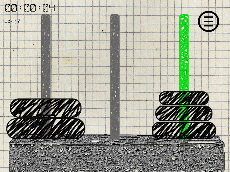Tower of Hanoi - عکس بازی موبایلی اندروید