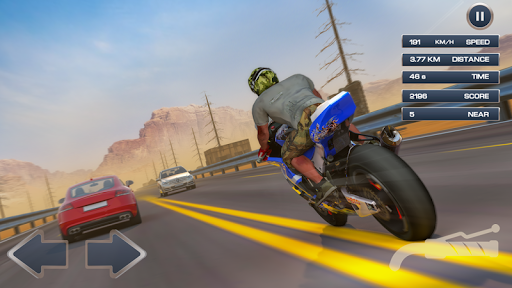 Highway Bike Traffic Drive - Gameplay image of android game