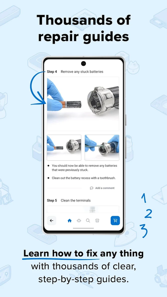 iFixit - عکس برنامه موبایلی اندروید