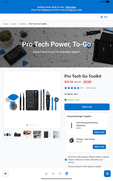 iFixit - عکس برنامه موبایلی اندروید