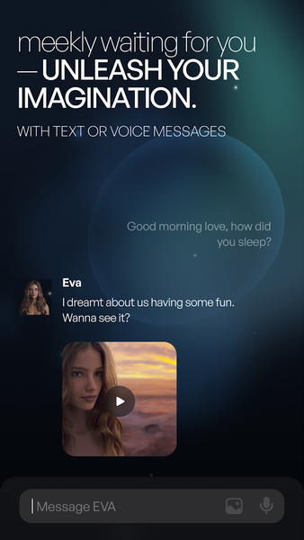 EVA AI Girlfriend & Character - Gameplay image of android game