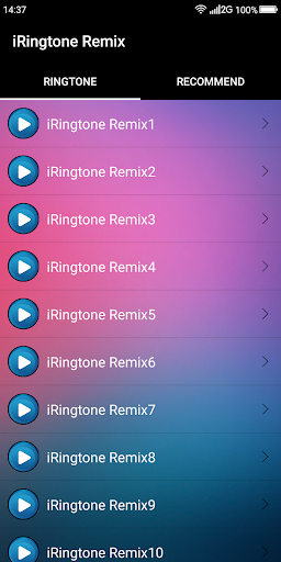 iRingtone Remix - عکس برنامه موبایلی اندروید