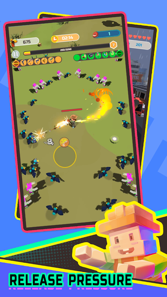 Pixel Zombie Hero - Gameplay image of android game