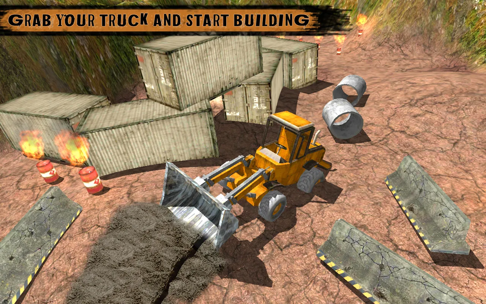 Construction Truck Sim - Gameplay image of android game