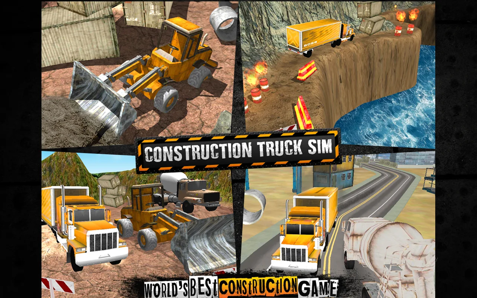 Construction Truck Sim - Gameplay image of android game